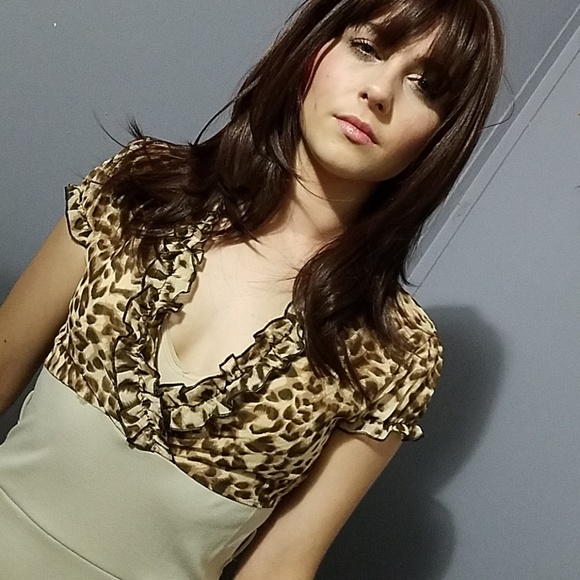 Imported Leopard Pencil Skirt Dress - Picture 6 of 8